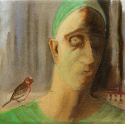 Self Portrait with a Bird and Home